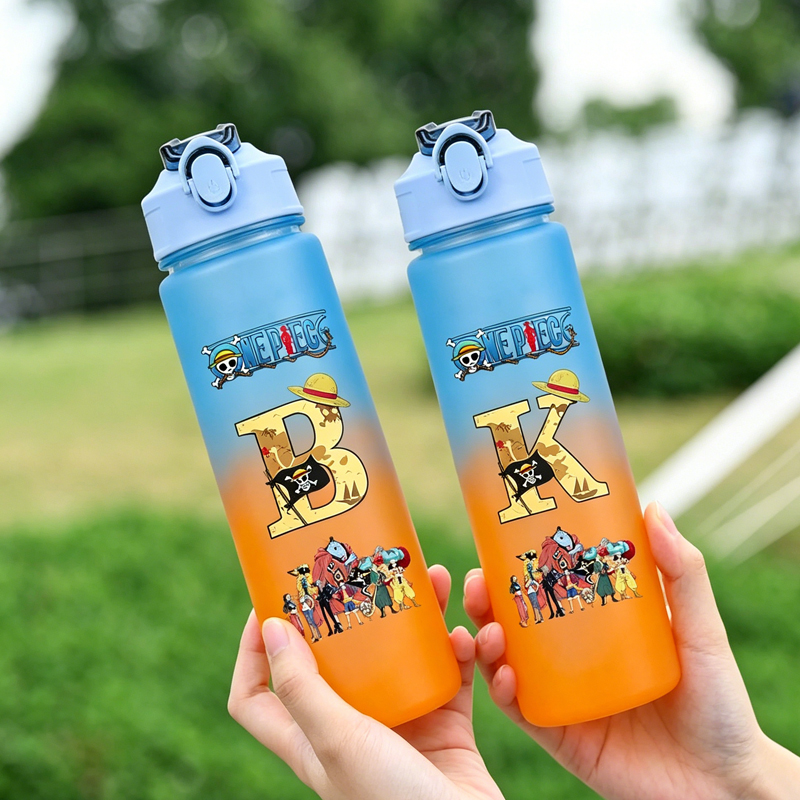 Outdoor Sport For Kids - One Piece Buchstaben A-Z Kinder-Wasserflasche 750ML