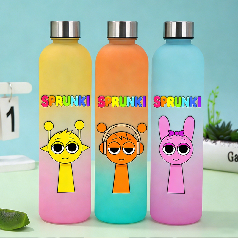 Outdoor Sport For Kids - 900ML Game Sprunki Wasserflasche für Schüler,
