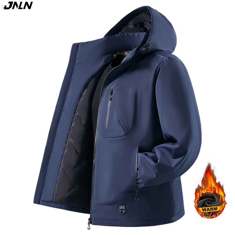 Outdoor Sport Waterproof Jacket - JNLN Herren Winter Warme Windjacke Graphene