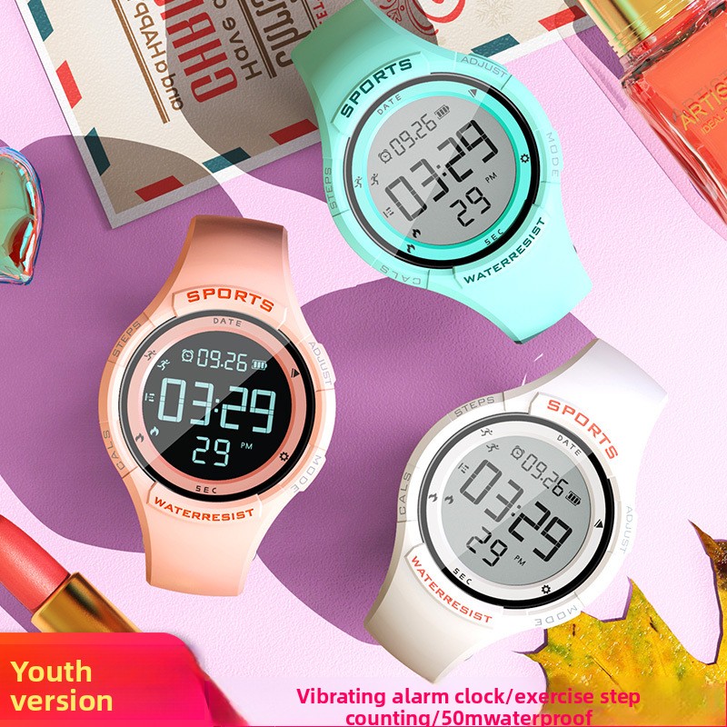 Outdoor Sport For Kids - 2026 Neue wasserdichte Silikon-LED-Uhr für Schüler,