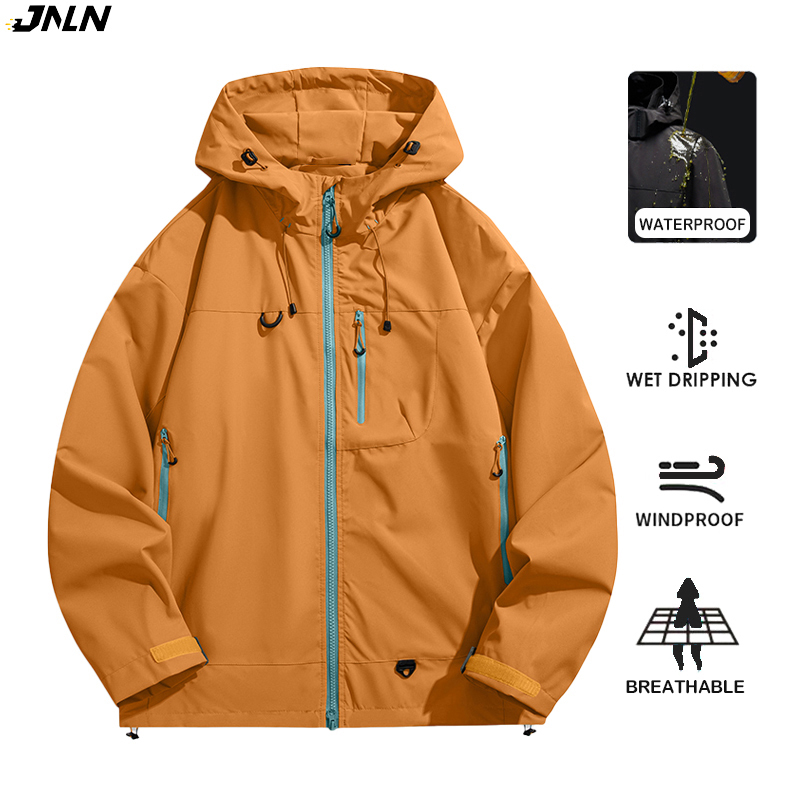 Outdoor Sport Waterproof Jacket - JNLN Herren Damen Wasserdichte Wanderjacke Trekking