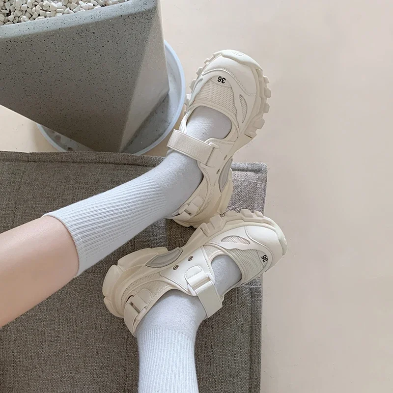 Outdoor Sport With Sticks - Frauen Sport Sandalen Keil Aushöhlen Frauen