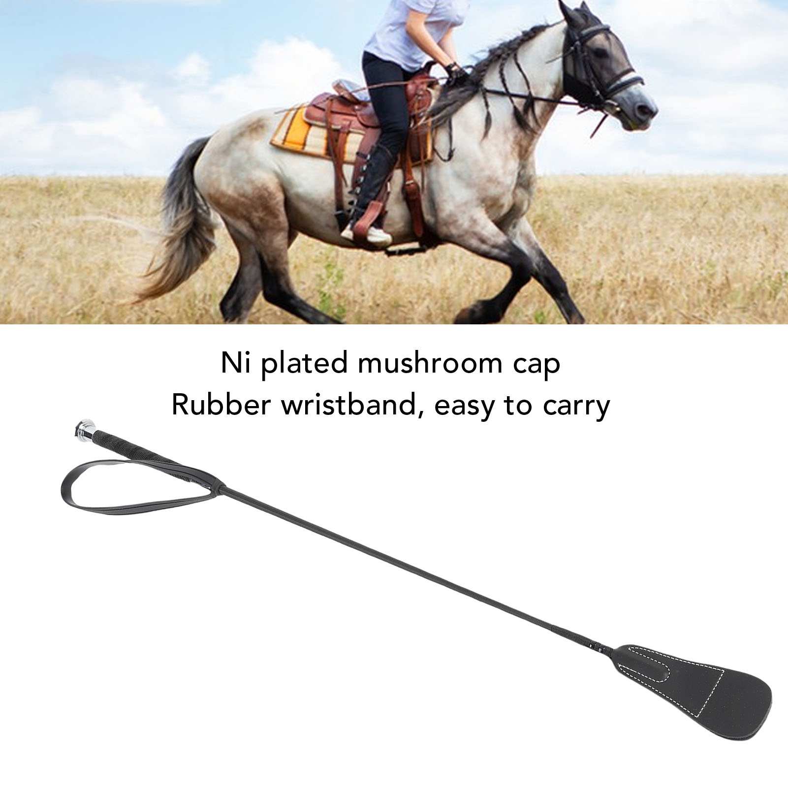 Riding Crop Dressage - Dressurpeitsche Reitpeitsche Pferde-Dressurpeitsche Reitsportausrüstung 68cm mit