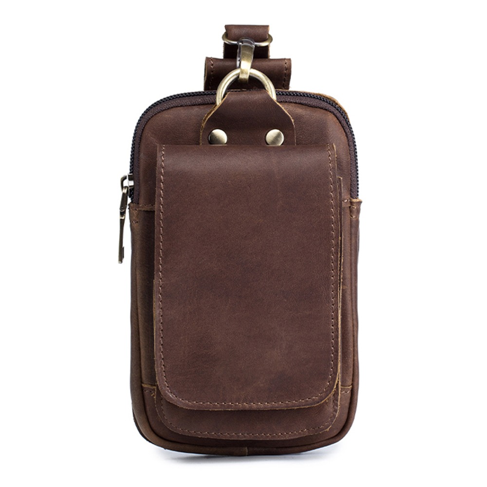 Outdoor Sport Bag - Vintage-Gürteltasche aus Rindsleder, tragbare Hüfttasche mit