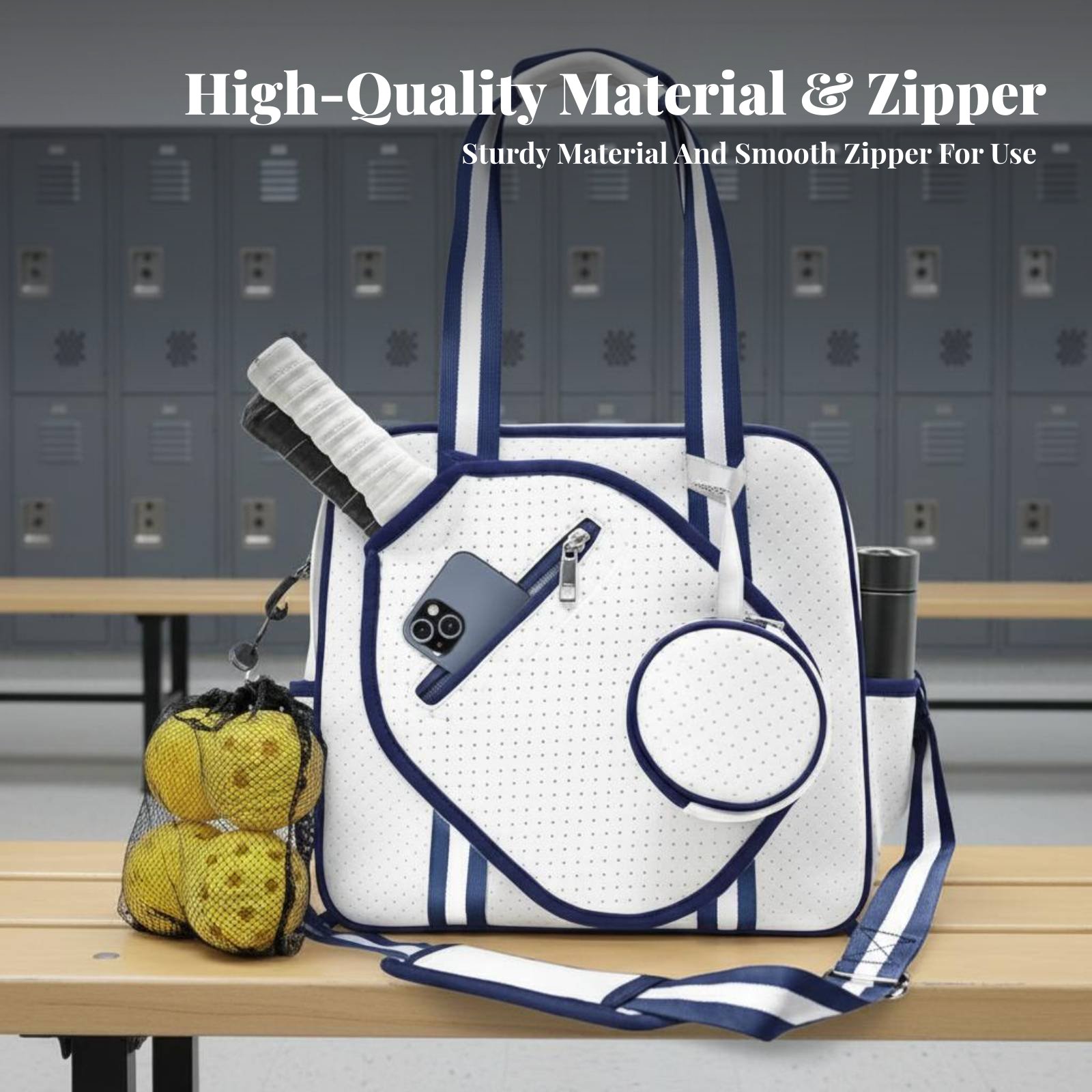Outdoor Sport Bag - Pickleball-Schlägerhalter-Tasche Atmungsaktive Große Kapazität Pickleball-Tasche Crossbody
