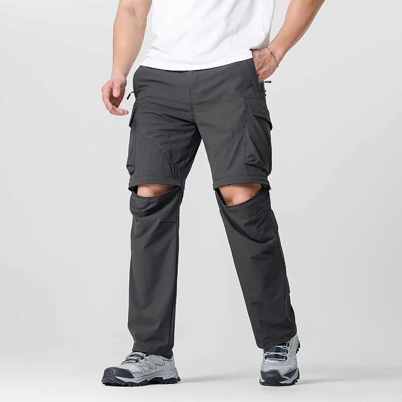 Outdoor Sport Hiking Pants - Herren-Cargo-Wanderhose, wasserdicht, schnell trocknend, leicht, abnehmbarer