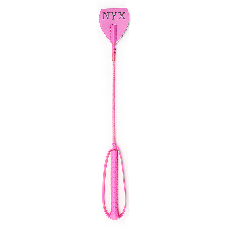 Riding Crop Dressage - 46,5 cm Leder-Langpeitsche Flogger Paddle Reitpeitsche