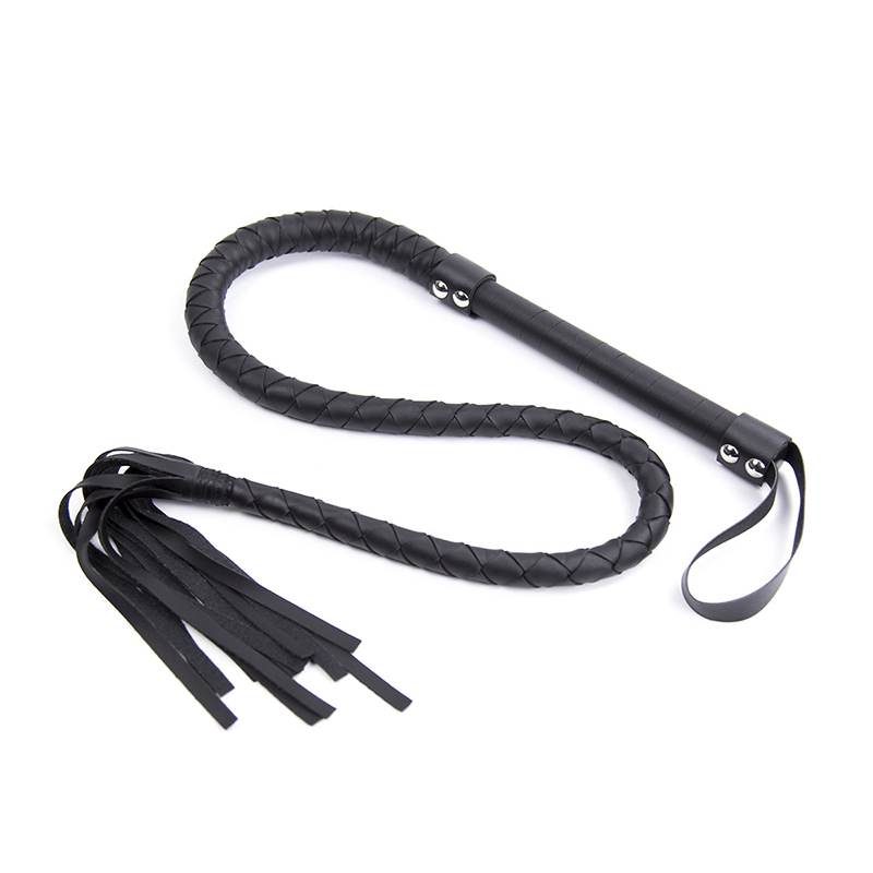 Riding Crop Dressage - 120cm Leder Web griff Schlangen peitsche